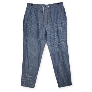 Kith Japanese Patchwork Jacquard Stryker Pant SIZE XL Light Indigo 2022 NWOT